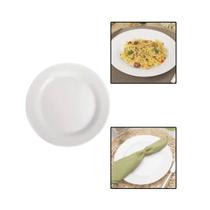 Prato de Vidro Menu Raso 24 cm Prato de Vidro Menu Raso 24 cm