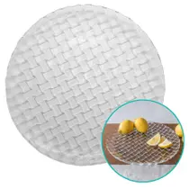 Prato De Vidro Para Bolo Pudim Doces Sobremesa Valencia 30cm