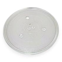 Prato de Vidro Para Microondas 27cm Com Trevo