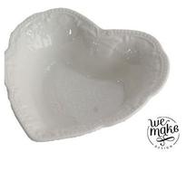 Prato decor porta bijuterias coracao decorado