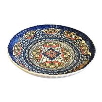 Prato Decorativo Azul Pintado a Mão 43cm Casa do Oleiro Prato Decorativo Azul Pintado a Mão 43cm Casa do Oleiro