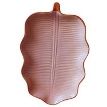 Prato Decorativo Centro de Mesa Porcelana 30x19x3,5cm.