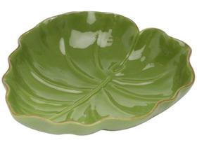 Prato Decorativo de Cerâmica Lyor Banana Leaf