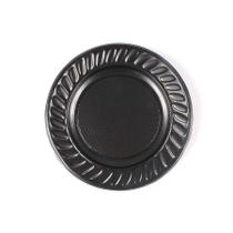 Prato Descartável 15Cm 10Un Preto