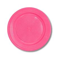 Prato descartavel (18 cm.) pink c/ 10