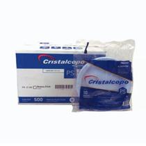 Prato Descartável 21cm Raso Cristalcopo caixa com 50x10unidades Prato Descartável 21cm Raso Cristalcopo caixa com 50x10unidades