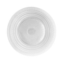 Prato Descartável de Plástico Branco - 25cm