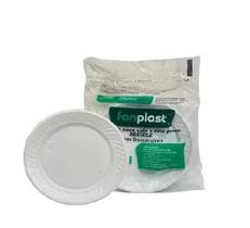 Prato descartavel fonplast raso 21 cm c/10 - fonplast