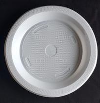 Prato Descartável Ps Raso Branco 23cm Pacote Com 10und Copozan
