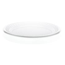 Prato Descartável Raso Platex 22cm Branco C/10 Unidades