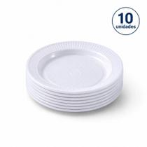 Prato Descartável Sobremesa 15cm Branco Bolo Festa 10 30 50 Unidades Prato Descartável Sobremesa 15cm Branco Bolo Festa 10 30 50 Unidades