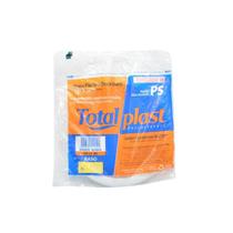 Prato Descartavel Total Plast 21cm 10un Raso Branco