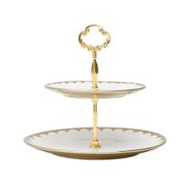 Prato Duplo para Doces de Porcelana Egg 19cm/27cm x 24cm - Wolff