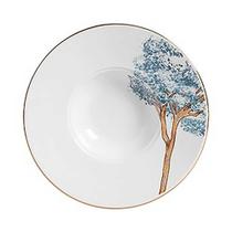Prato em Cerâmica p/Risoto Filete Ouro Ypê Azul 27,5cm - Unidade Prato em Cerâmica p/Risoto Filete Ouro Ypê Azul 27,5cm - Unidade