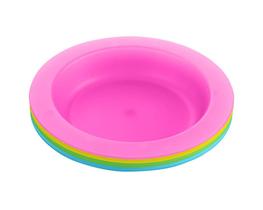 Prato Em PP 4 Unidades Rainbow KikkaBoo