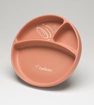 Prato em Silicone com Divisória e Ventosa Twibex Prato em Silicone com Divisória e Ventosa Twibex