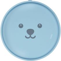Prato Em Silicone Com Ventosa Gummy Azul - Buba
