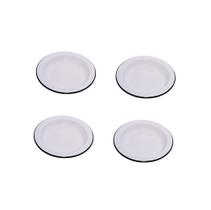 Prato Esmaltado Ágata 22cm Nacional 4un Original