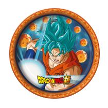 Prato Festa Dragon Ball Super - 8 peças - 18cm - 1 Unidades - Festcolor - Rizzo