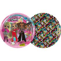 Prato Festa LOL OMG De Papel Aniversário 12 Unidades Prato Festa LOL OMG De Papel Aniversário 12 Unidades