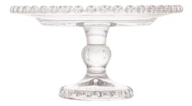 Prato Forma De Bolo Cristal Com Pé Coração 19,5x10,5cm Lyor Prato Forma De Bolo Cristal Com Pé Coração 19,5x10,5cm Lyor