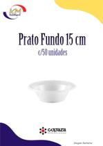 Prato Fundo 15 cm c/50 unid. - Copaza - sobemesas, açaí, sorvetes, cumbuca, doces (8426)