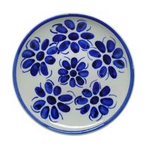 Prato Fundo 22,5 cm, pintado a mão - monte sião - Vintage