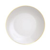 Prato Fundo 22cm Porcelana Tramontina Anna Filete Borda Dourada Sopa Prato Fundo 22cm Porcelana Tramontina Anna Filete Borda Dourada Sopa