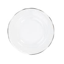 Prato Fundo 23cm Porcelana Schmidt - Dec. Filetado Prata Pomerode 0012 Prato Fundo 23cm Porcelana Schmidt - Dec. Filetado Prata Pomerode 0012