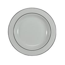 Prato Fundo 23cm Porcelana Schmidt - Dec. Renda Branca 0163