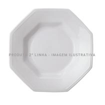 Prato Fundo 24cm Porcelana Schmidt - Mod. Prisma 2 LINHA 077 Prato Fundo 24cm Porcelana Schmidt - Mod. Prisma 2 LINHA 077