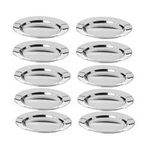 Prato Fundo Aço Inox 22cm Buffet Escola Restaurante Bar 10un Prato Fundo Aço Inox 22cm Buffet Escola Restaurante Bar 10un