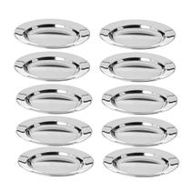 Prato Fundo Aço Inox 24cm Buffet Escola Restaurante Bar 10un Prato Fundo Aço Inox 24cm Buffet Escola Restaurante Bar 10un