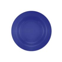 Prato Fundo Azul Mesa Jantar Cerâmica 21,5 Cm Azul