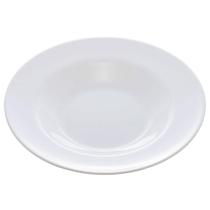 Prato Fundo Branco 28cm Vidro Opalino Avulso Massa Risoto Entradas Friends Time Lyor