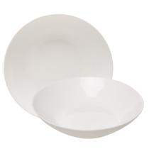 Prato Fundo Branco de Vidro Opalino 20cm Essenza Rojemac Profissional Prato Fundo Branco de Vidro Opalino 20cm Essenza Rojemac Profissional