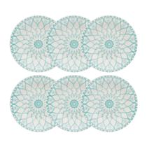 Prato Fundo Cerâmica Estampa Donna Mandala 21,5cm 6un - Biona 091066
