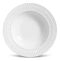 Prato Fundo Cerâmica Roma Branco - Porto Brasil