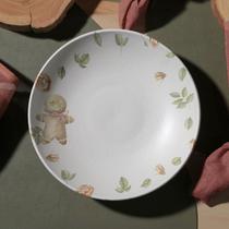 Prato Fundo Coup Stoneware Postais de Natal Louça Premium Mesa Posta Elegante Ceia Natalina Decoração de Luxo