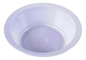 Prato Fundo Cumbuca Plástico Descartável Sopa Caldo 100und Branco