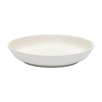 Prato Fundo De Cerâmica 20,5cm Flat Zen Branco Oxford