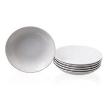 Prato Fundo de Cerâmica Collore Branco 22cm Linha Hotel