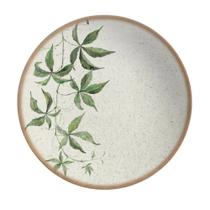 Prato Fundo de Cerâmica Coup Tropical Leaves 1ª Linha Alleanza