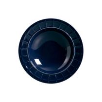 Prato Fundo de Cerâmica Solaris Deep Blue