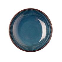 Prato Fundo de Massas Cerâmica Linear Azul Premium 23cm Lyor Prato Fundo de Massas Cerâmica Linear Azul Premium 23cm Lyor