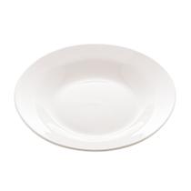 Prato Fundo de Porcelana Branca Clean 23,5cm Lyor