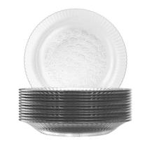 Prato Fundo de Vidro Duralex Primavera 22,4cm 12 Unidades - Nadir 5831