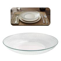 Prato Fundo De Vidro Gema Plus Transparente 23cm Class Home