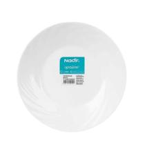 Prato Fundo De Vidro Opaline Jasmin 23cm c/ 06 und - Nadir