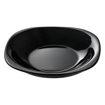 Prato Fundo De Vidro Preto Brilhante Square 21,00 Cm Prato Elegante Quadrado Para Sopa E Caldos Em Casa Tem Prato Fundo De Vidro Preto Brilhante Square 21,00 Cm Prato Elegante Quadrado Para Sopa E Caldos Em Casa Tem